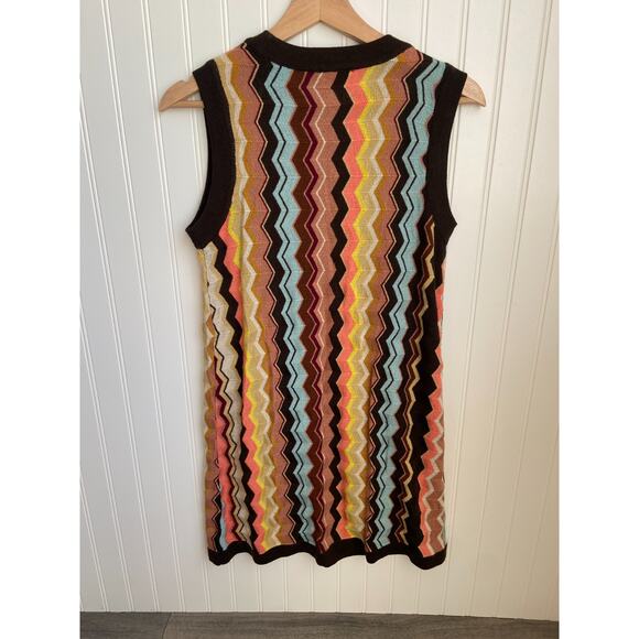 Missoni for Target Dress Women S Multicolor Zig Zag Chevron Sleeveless Colorful - Picture 3 of 4